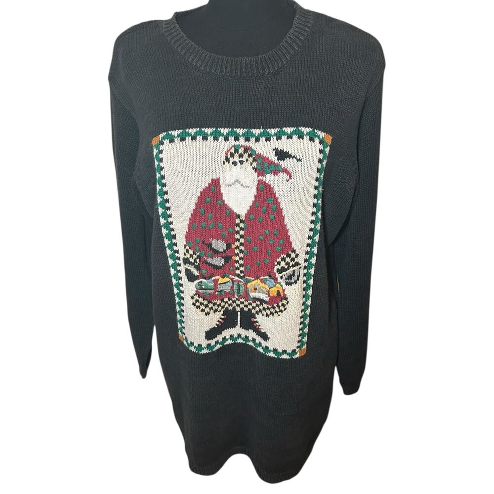 Vintage High Sierra Chunky Knit Christmas Sweater Women’s Size Large (Oversized)